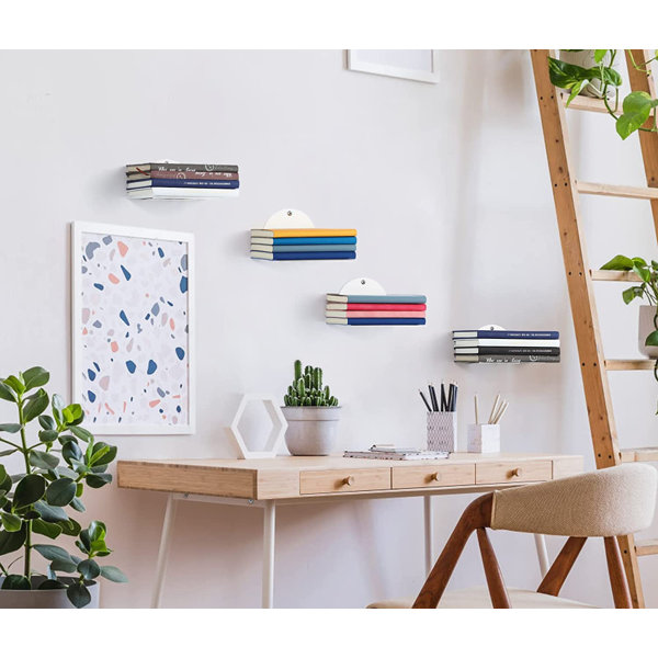 Ebern Designs Ellord 4 Piece Solid Wood Floating Shelf Wayfair